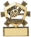 3 1/8"CYCLING MINI SHIELD AWARD
