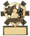 3 1/8"SCIENCE MINI SHIELD AWARD