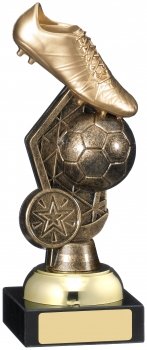 7Inch FOOTBALL BOOT AND BALL TROPHY