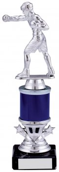 9.5inch SILVER BLUE BOXING TROPHY