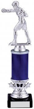 10.5inchSILVER BLUE BOXING TROPHY