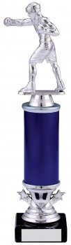 11.5inchSILVER BLUE BOXING TROPHY