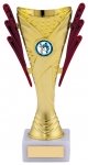 8.5" GOLD RED TROPHY