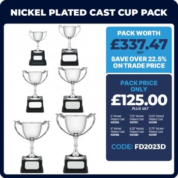 NICKEL PLATED CAST CUP PACK