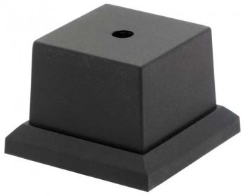 2.25inch x 2.25inch BLACK WEIGHTED BASE