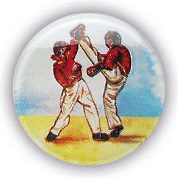 KICKBOXING PAIR 1inchDOMED CENTRE