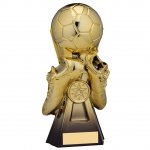 7.5" GRAVITY BOOT AND BALL FOOTBALL TROPHY