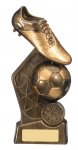 7.5" HEX FOOTBALL BOOT AND BALL TROPHY