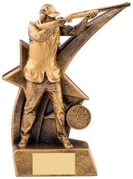 8inch CLAY SHOOTING TROPHY