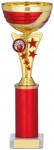 11"GOLD AND RED CUP TROPHY