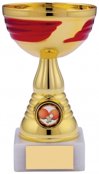 6.5InchGOLD RED CUP TROPHY