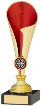 7.75Inch GOLD RED TROPHY