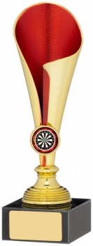8.25Inch GOLD RED TROPHY