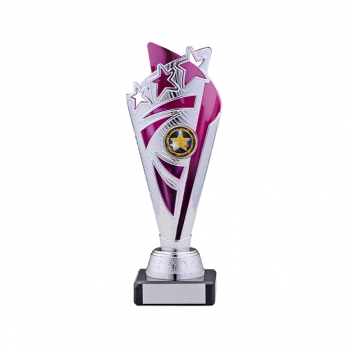 9.25inch SILVER PINK TROPHY
