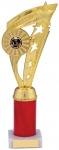 11" GOLD AND RED HOLDER TROPHY