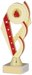 7.5" GOLD AND RED TROPHY