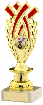 7.5Inch GOLD AND RED TROPHY