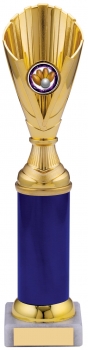 11inch GOLD AND BLUE TROPHY