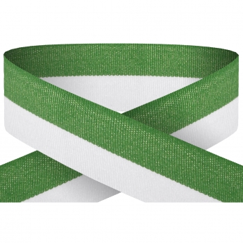 GREEN AND WHITE 22MM WIDE