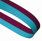 CLARET AND BLUE 22MM WIDE
