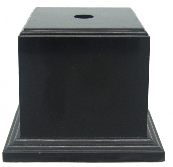65mm SQ BLACK WEIGHTED BASE                25/case