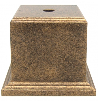 50mm SQ ANT GOLD WEIGHTED BASE                25/case