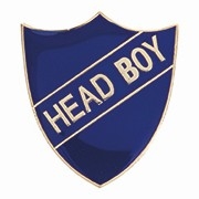 BLUE HEAD BOY SHIELD BADGE