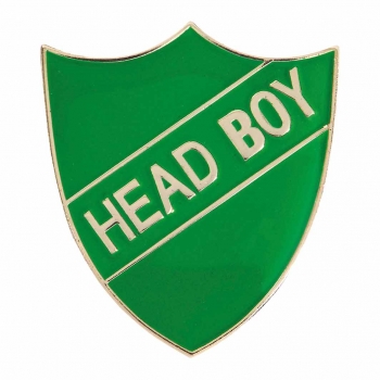 GREEN HEAD BOY ENAMEL SHIELD