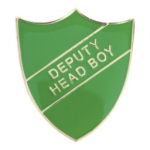 GREEN DEPUTY HEAD BOY ENAMEL
