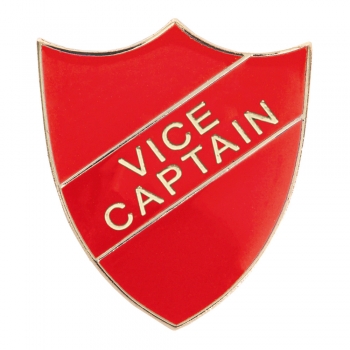 RED VICE CAPTAIN SHIELD BADGE