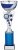 9.75"SILVER AND BLUE CUP TROPHY