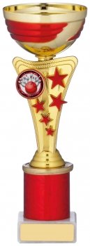 8.25inchGOLD AND RED CUP TROPHY
