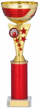 11inchGOLD AND RED CUP TROPHY