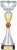 9.75"SILVER AND GOLD TROPHY