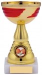 6"GOLD RED CUP TROPHY