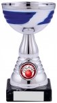 6"SILVER BLUE CUP TROPHY
