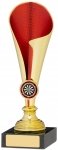 7.75" GOLD RED TROPHY