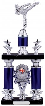 18InchBLUE TUBE KARATE TROPHY