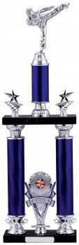 24inchBLUE TUBE KARATE TROPHY