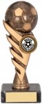 160mm PEGASUS FOOTBALL TROPHY ANTIQUE GOLD