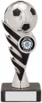160mm PEGASUS FOOTBALL TROPHY SILVER/BLACK