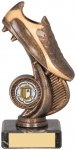160mm  FOOTBALL BOOT TROPHY ANTIQUE GOLD
