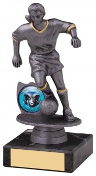 6InchFEMALE FOOTBALL SILVER TROPHY