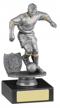 6Inch MALE SILVER FOOTBALL TROPHY