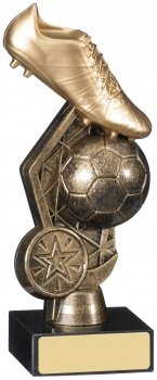 6Inch FOOTBALL BOOT AND BALL TROPHY