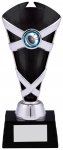 8.25"SILVER BLACK TROPHY