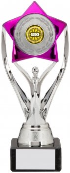 210mm SILVER PINK TROPHY