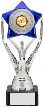 210mm SILVER BLUE TROPHY