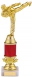 9.5" GOLD RED KARATE TROPHY