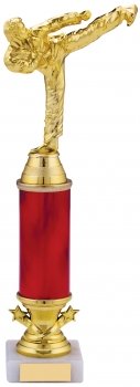 11.5inch GOLD RED KARATE TROPHY